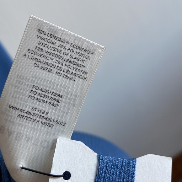 Aritzia Babaton Compose blue ribbed stretchy open back bodycon midi dress - Picture 7 of 11